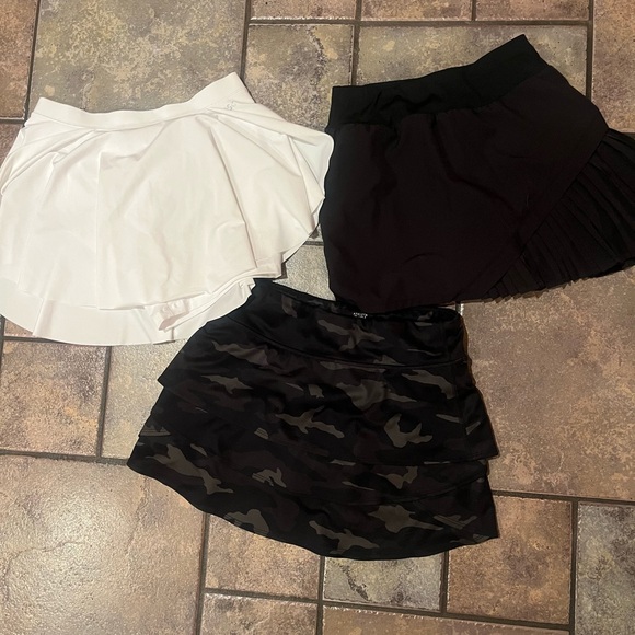 Other - Set of Three Skirts skirts golf tennis - White, Black, and Camouflage